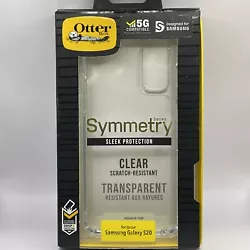 Otterbox Symmetry Series Samsung Galaxy S20 Transparent Clear Phone Case. Open box like new