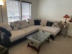 used sectional sofa couch. It is from value city. It has cat scratches