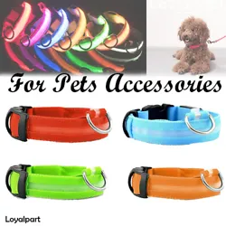 Features: Adjustable, Water Resistant, Glowing. - Adjustable buckle and hand grip webbing make the collar durable and...