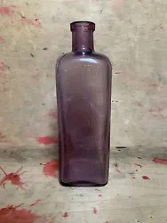 Antique Champion Chemical Company, Springfield, Ohio. Extremely rare Purple Glass Embalming Fluid Bottle. Circa late...
