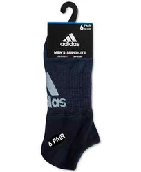 Keep your workout look low key in these adidas no show training socks. Theyre made of soft, stretchy yarn and have a...