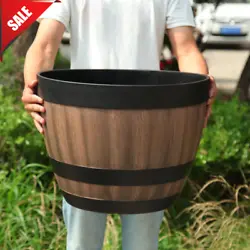 It is perfect for flowers, plants and succulent planter, indoor outdoor yard patio decor, sundries storage bucket. Faux...