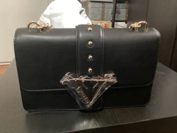 New Versace Black hand bag.