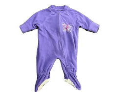 Excellent condition one piece L.L. Bean pajamas. Size 3-6 Months baby girl! Fleece material, made with 100% polyester....