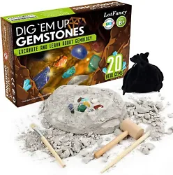 Digging Fun! Dig through this Gemstone Mine with your tools and discover crystals and gemstones from around the world....