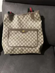 gucci tote handbag. Original Gucci designStrap has been repaired (sown) (see pictures)Authentic Gucci