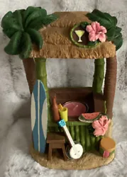 vintage Yankee Candle …in excellent condition!! ….No chips or cracks!Wax Melt Warmer Beach Tiki hut 2011 surf board...