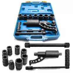 This set is designed for easy loosen truck tires or car tires by using less labor to reach a sufficient output torque...