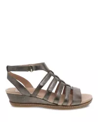 Dansko Athena nappa leather sandals. Leather covered PU wedge. Leather uppers. Nubuck treated with 3M Scotchgard™...