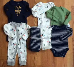 These are separates being sold as a lot. Size of outfits is Newborn. Two Rompers are also long sleeve with cuffs that...
