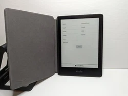 This is a used Kindle Paperwhite Signature Edition (11th Generation). This Kindle has 32GB of storage and includes a...