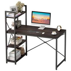 Outdoor Recreation. Exercise & Fitness. 4-tiered shelf can be installed on the left or right side of the desk to...