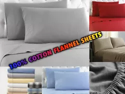 Wrap yourself in these Traditional Flannel 100% Cotton Comfort Superior bed sheets that are truly worthy of a classy...