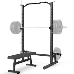 Weight Bench With Squat Rack Barbell Power Rack with Pull Up Bar Bench Press Set Max Weight for the Flat Weight Bench:...