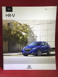 2016 Honda HR-V Crossover Original Car Sales Brochure Catalog All Models HRV.