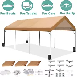 10 20 Carport Party Wedding Event Tent. ⭐Never set up your canopy in windy, rainy or snowy conditions. ⭐Do not set...