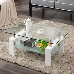 This design coffee table has been crafted with materials of the finest quality. Shape: Rectangle. 1 x Rectangle Coffee...