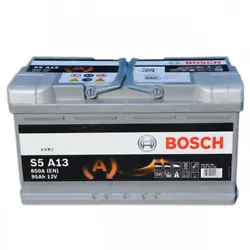 Batterie Bosch Start & Stop S5A13 95Ah 850A BOSCH. Largeur: 175.