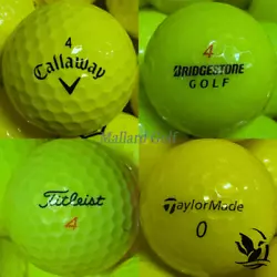 MINT (AAAAA): Our best quality recycled golf balls look very close to new. They play and feel as a new ball. Shiny...
