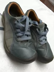 KEEN Womens Light Blue 6.5 Leather Shoes. Color is Greenish/ Grayish/ Blueish. No scratches or rips. Sole has plenty of...