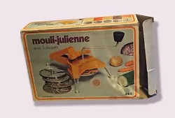 Vintage Mouli-Julienne Slicer with Og Box. All pieces included with box. Box is in okay condition. See photos. Mid...