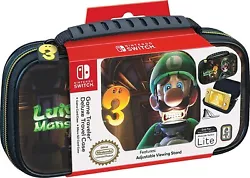Transportez en toute sécurité votre console Nintendo Switch Lite avec cette pochette Luigi. Étui rigide pour...