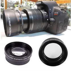 Mounts on any lens with 58mm filter thread - no adapter needed. Front thread 67mm for filter mounting. Multi Coated...