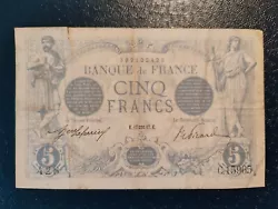 Billet bleu 5 Francs 1917 TB 