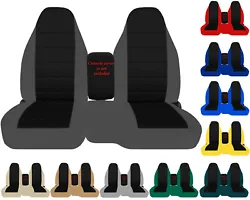 60/40 High back seat ( only drivers seat bottom wider) center armrest cover is NOT included. Seat covers do not only...