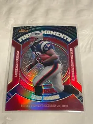 2007 Topps Finest LAURENCE MARONEY￼ Refractor Patriots Finest Moments NFL RB SP