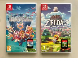 Lot 2 jeux Switch : Zelda Links Awakening et Trials of Mana. Bonjour,Je vends un lot de deux jeux Nintendo Switch,...