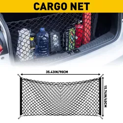 Specification: Type: Car Cargo Net Color: Black Material: Polypropylene Fiber, NR, 4 Plastic...