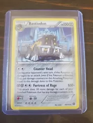 Bastiodon XY Steam Siege Pokemon Trading Card 70/114 w sleeve.