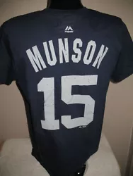 Thurman Munson. NEW YORK YANKEES. Jersey Shirt. The shirt has a. Perfect for any fan.