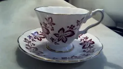 W/GOLD TRIMMING PORCELAIN CUP & SAUCER SET. VERY OLD 2-PIECE CUP & SAUCER SET. SET INCLUDES ~ PORCELAIN/CERAMIC CUP AND...