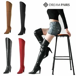SHOW YOUR FASHIONISTA: These soft and stretchy thigh high boots are suitable for most ladies even if your calf or thigh...
