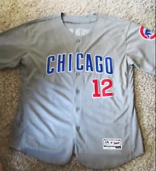 Cubs Baseball Jersey #12 Schwarber Size 48 Authentic MBL Collection. if you have any questions, please ask. No returns...