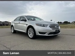 Ingot Silver Metallic 2018 Ford Taurus Limited Accident-Free Clean Carfax, Rearview Backup Camera, Hands Free...