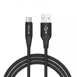 Braided Type-C USB Cable 6ft Long Wire Sync USB-C Data Cord [Fast Charging Support] Black - 17AW-28-191624313. Braided...