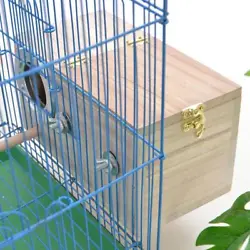 Designed for budgie,parakeet,lovebirds, parrotlets etc. Durable Parakeet Nesting Box Made Out of All Natural...
