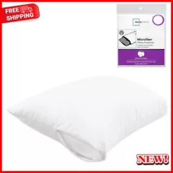 You can extend the life of your pillow with the Mainstays Microfiber Pillow Cover. This cover is carefully constructed...