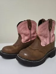 Justin Gypsy L9901 Womens 13 D Western Cowgirl Cowboy Pink Boots. Childrens Boots In pre-owned condition as shown in...