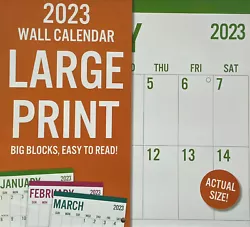 January 2023 - December 2023 (Regular wall calendar size pages). First page of calendar has mini sections of September...