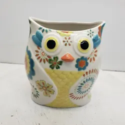 Pier 1 Owl Utensil Holder. This is in nice pre-owned condition with no damage. It measures about 7