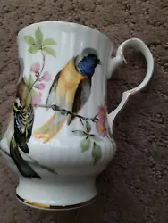 Royal Windsor fine bone china Tea Cup. Beautiful bird motif. Gold trim all intact. Never used. No crazing, no cracks or...