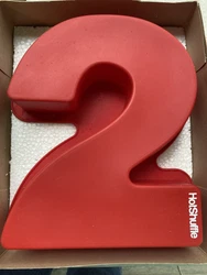 Silicone Cake Pan Red Hotshuffle 0 Or 8 New. From a smoker free home and ready to ship. Number 2 is approx 12 in height...