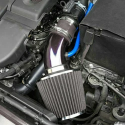 Car CNC Cold Air Intake Filter Induction Pipe Power Flow Hose System Accessories. Blue Car Cold Air Intake Filter...