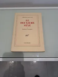 Livre Ancien Simone De Beauvoir Le Deuxième Sex Edition Gallimard.bon état