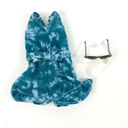 Super Cute Teal Tie-Dye Belted Romper. Barbie Fashionista Doll Outfit. Great Fashions for Your Barbie Dolls(Model Doll...