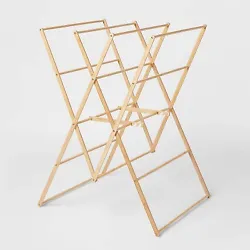 •Bamboo wood drying rack for air drying clothes •Multiple bars for efficient air drying •Features an adjustable...